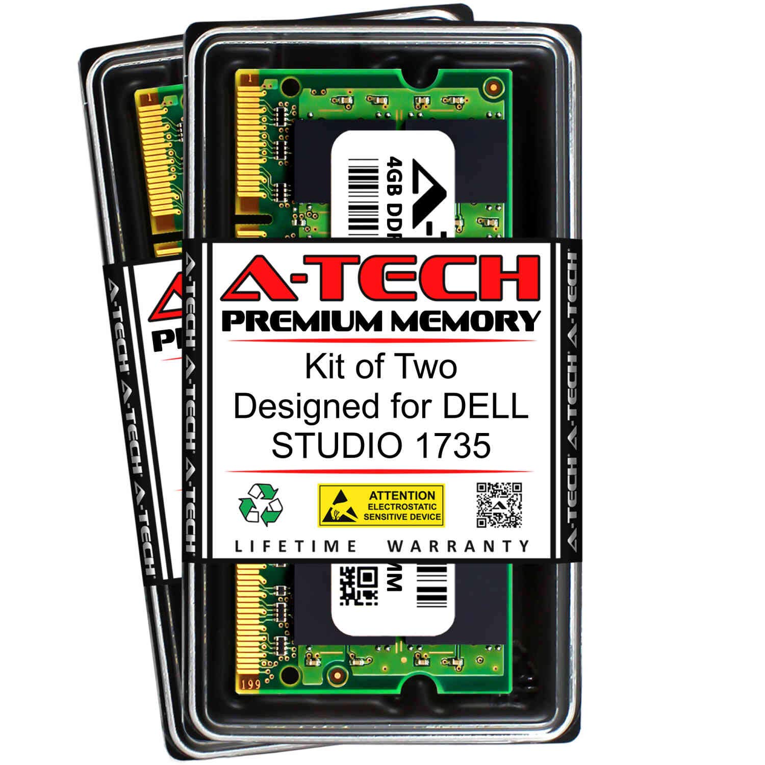 Amazon.co.jp: A-Tech 8GB (2 x 4GB) RAM DELL Studio 1735用 | DDR2